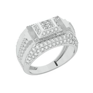 Moritz Round Diamond Ring For Him